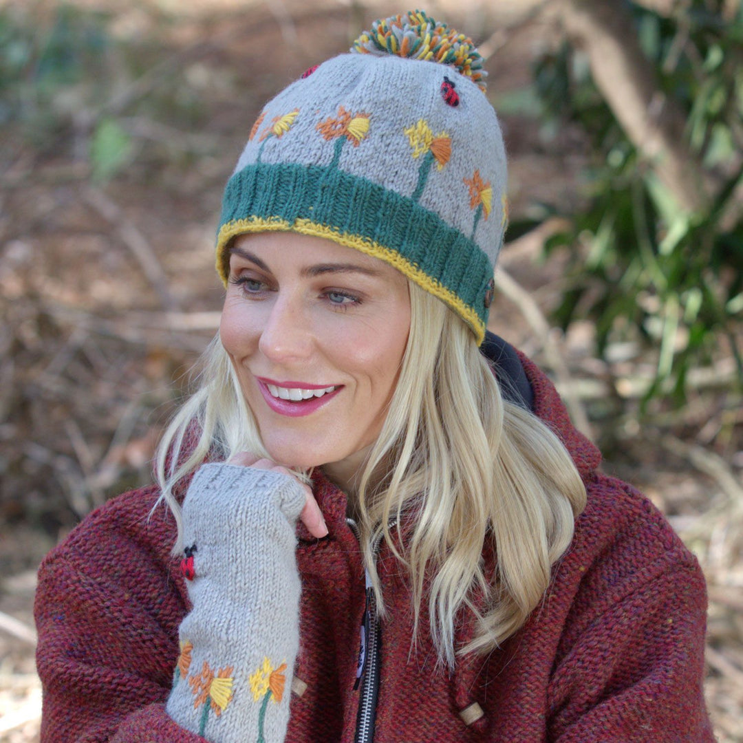 Daffodil & Ladybird Handwarmers