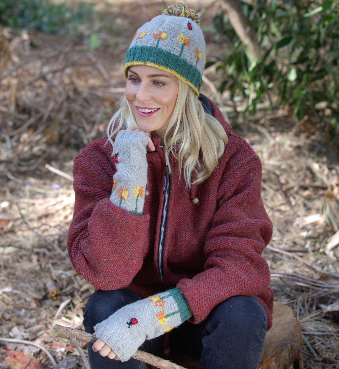 Daffodil & Ladybird Handwarmers