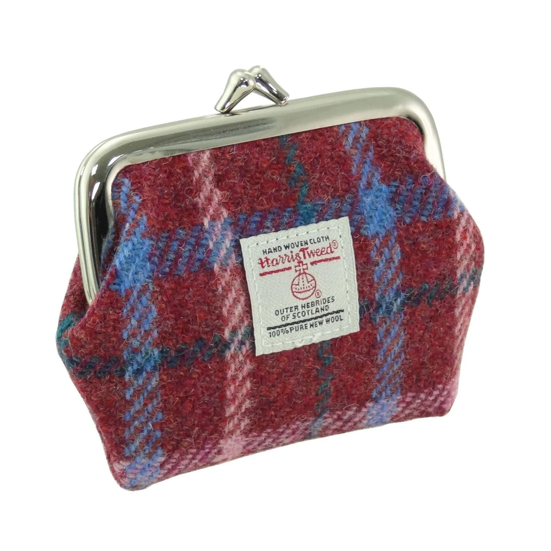 Glen Appin Eigg Small Clasp Coin Purse Rust Red Check