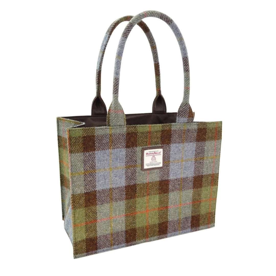 Glen Appin Harris Tweed Glencoe Shopper Tote Bag in MacLeod Tartan
