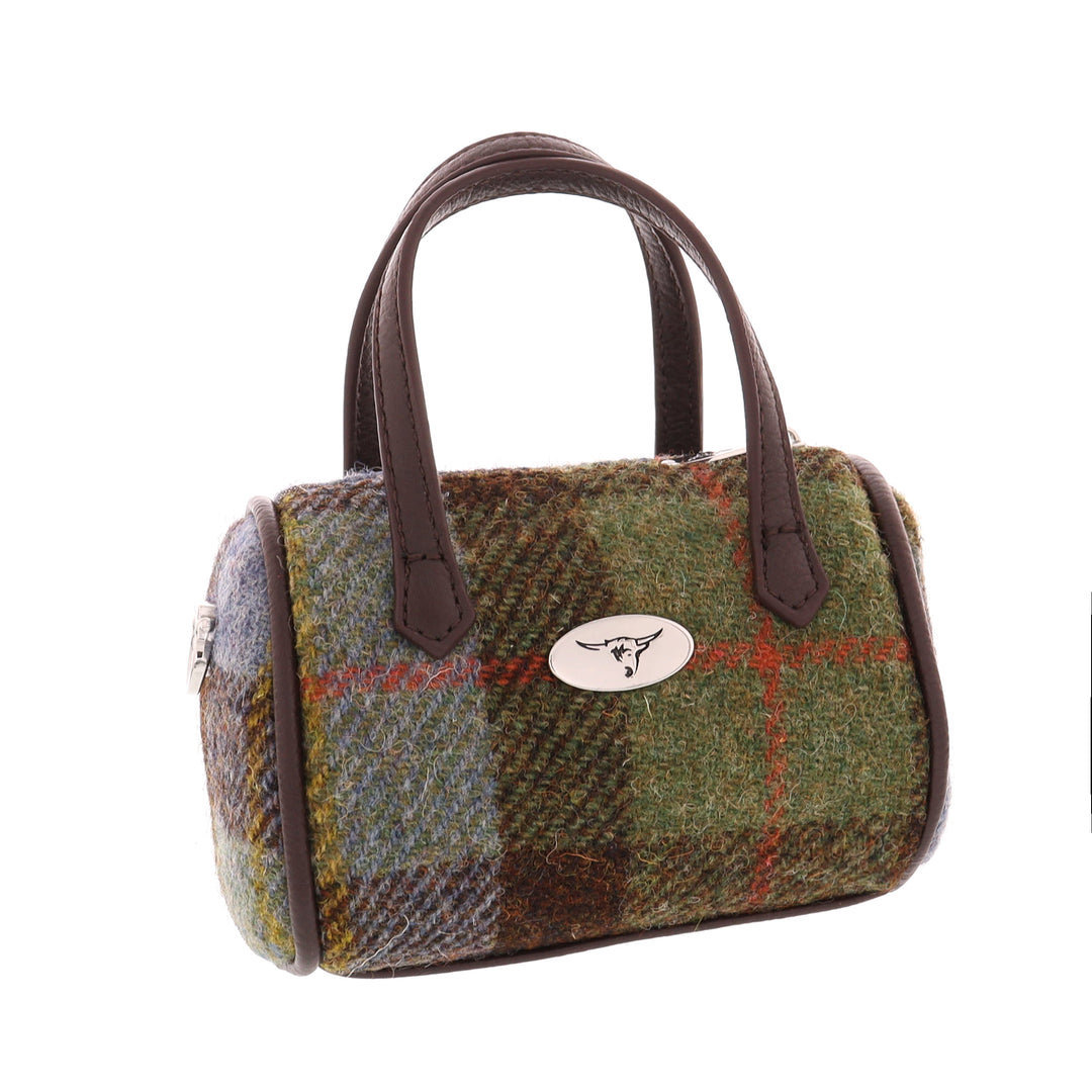 Glen Appin Harris Tweed Lossie Tiny Bowling Bag MacLeod Tartan