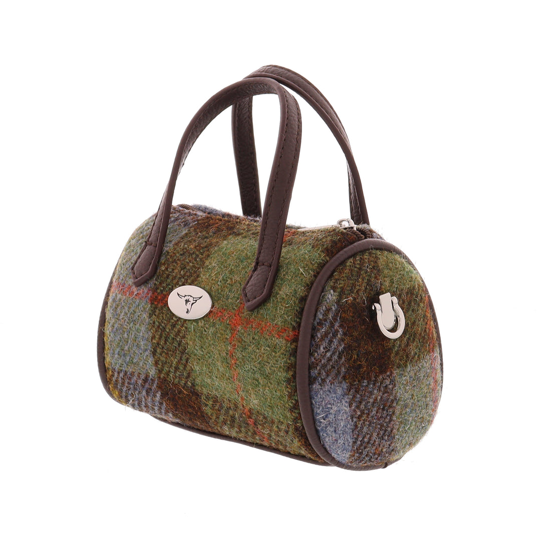 Glen Appin Harris Tweed Lossie Tiny Bowling Bag MacLeod Tartan