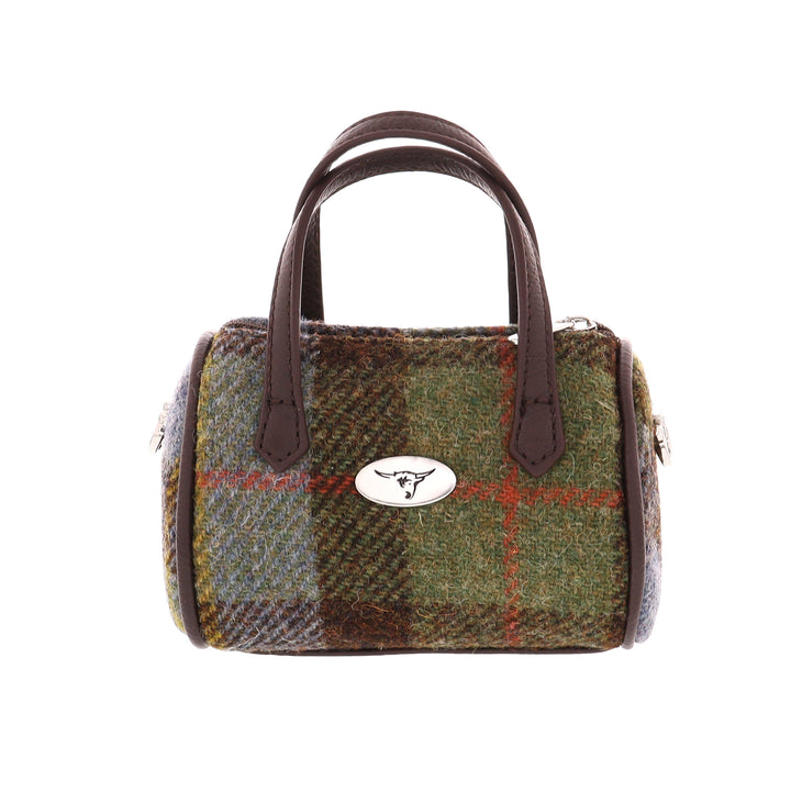 Glen Appin Harris Tweed Lossie Tiny Bowling Bag MacLeod Tartan