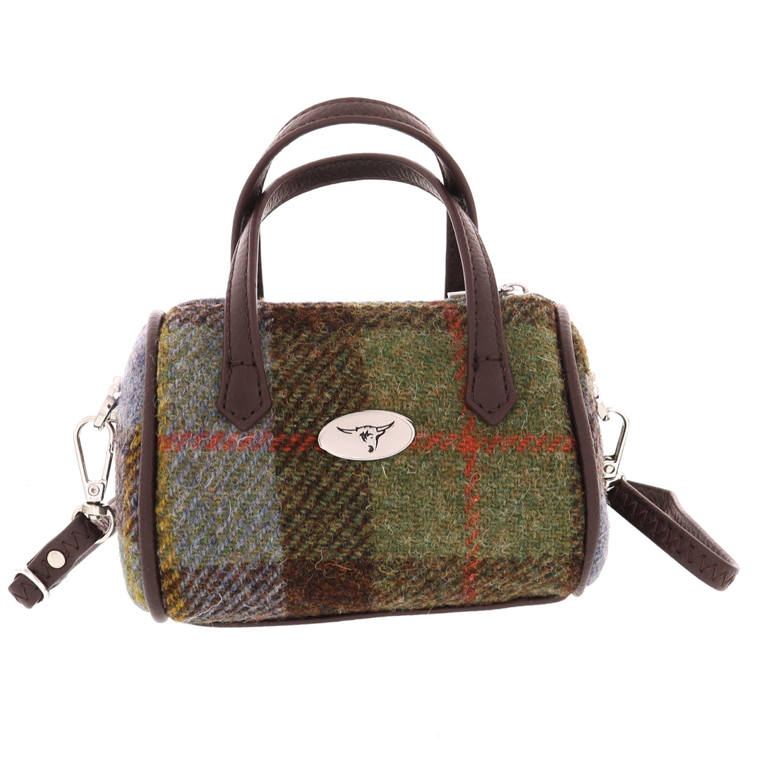 Glen Appin Harris Tweed Lossie Tiny Bowling Bag MacLeod Tartan