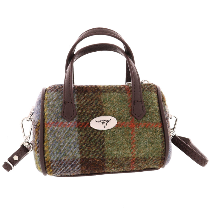 Glen Appin Harris Tweed Lossie Tiny Bowling Bag MacLeod Tartan