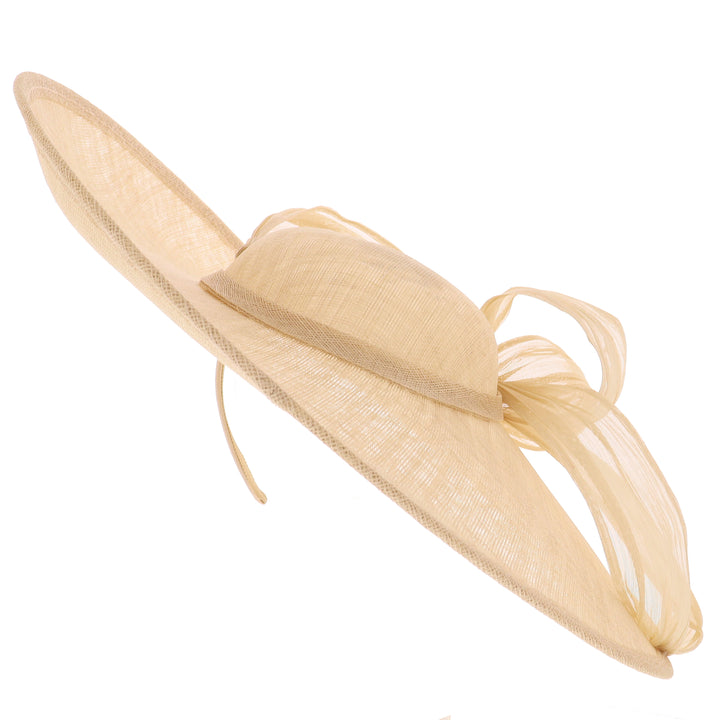 Champagne Large 46cm Disc Headband Fascinator (164)