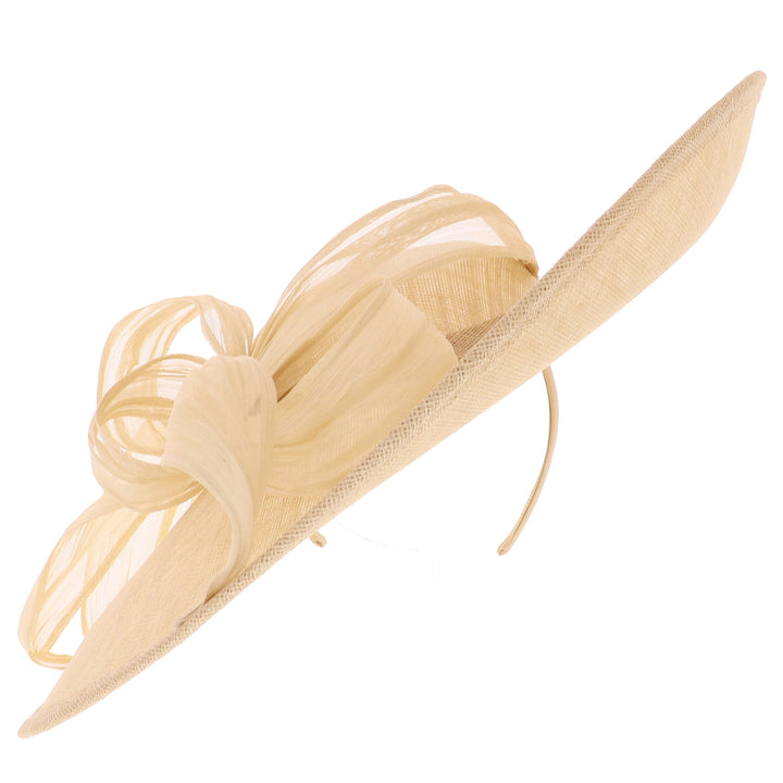 Champagne Large 46cm Disc Headband Fascinator (164)