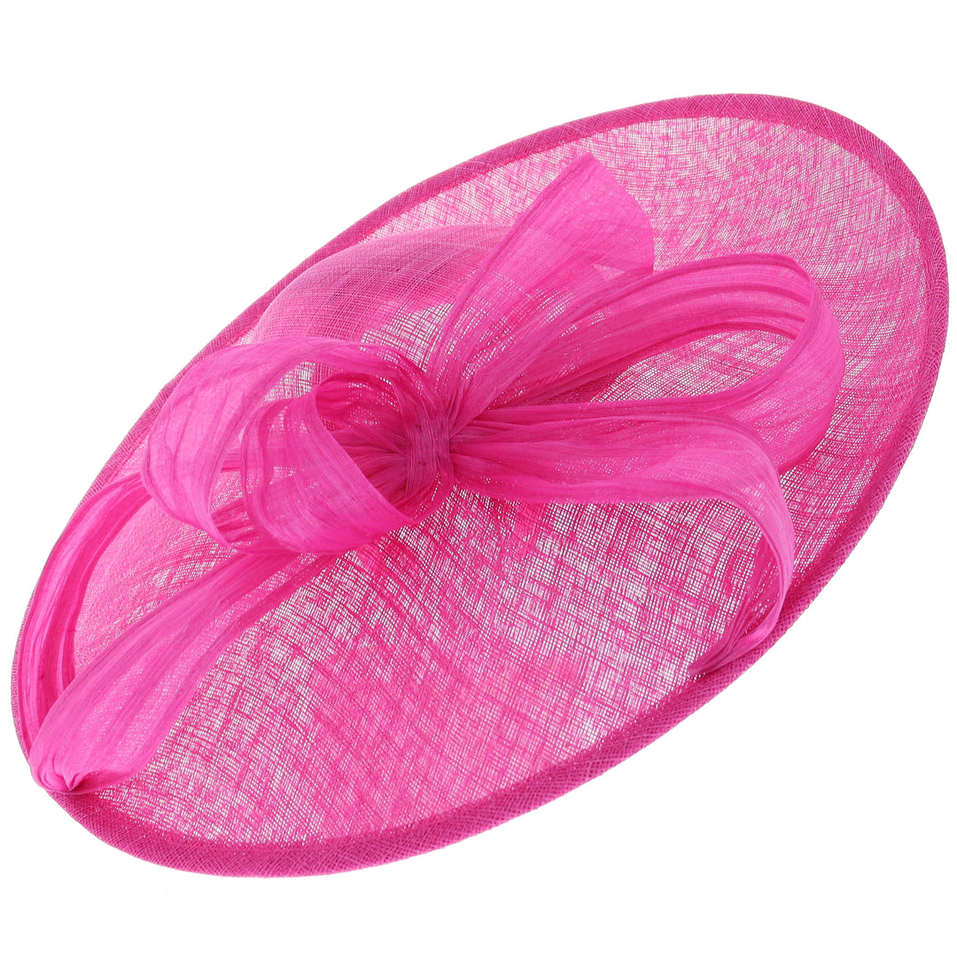 Lipstick Pink Large 46cm Disc Headband Fascinator (164)