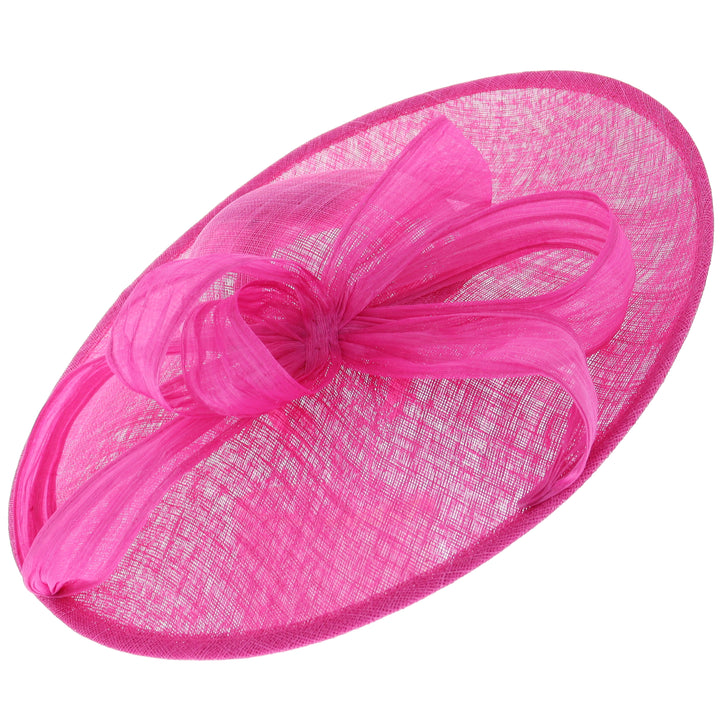 Lipstick Pink Large 46cm Disc Headband Fascinator (164)