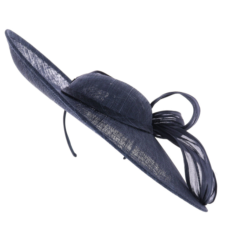 Navy Blue Large 46cm Disc Headband Fascinator (164)