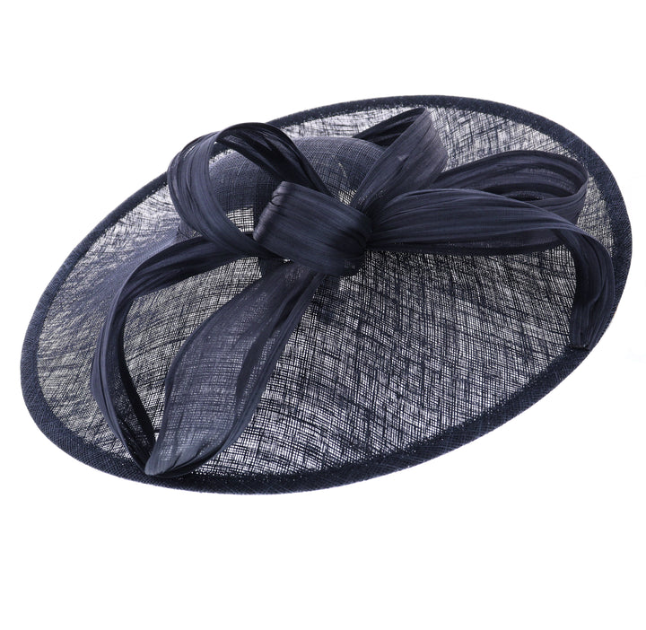 Navy Blue Large 46cm Disc Headband Fascinator (164)