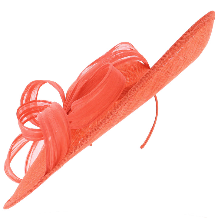 Orange Large 46cm Disc Headband Fascinator (164)