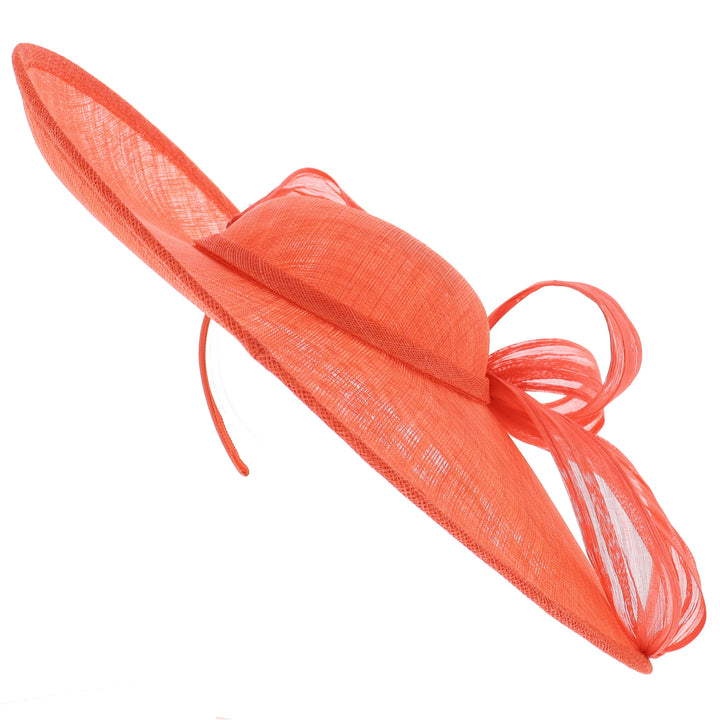 Orange Large 46cm Disc Headband Fascinator (164)