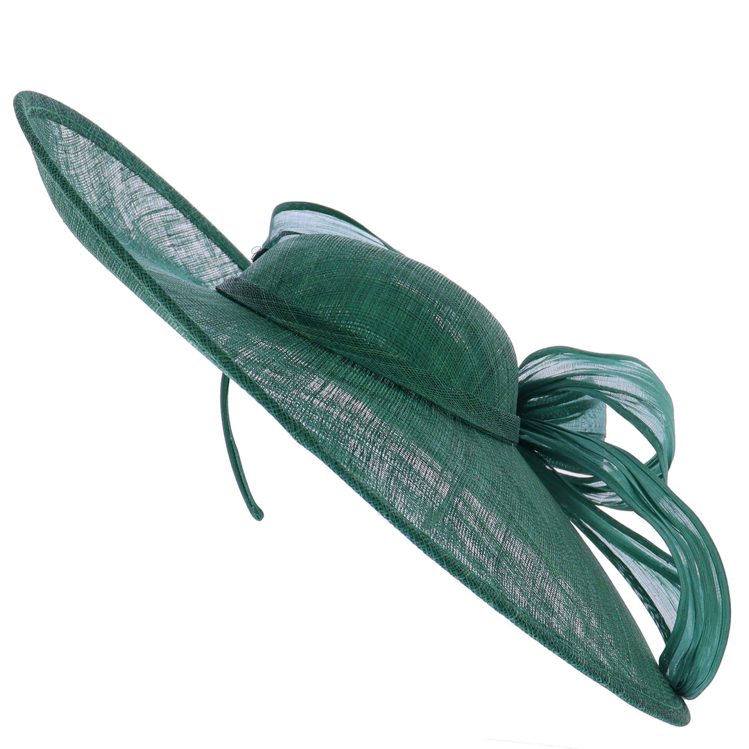 Pine Green Large 46cm Disc Headband Fascinator (164)