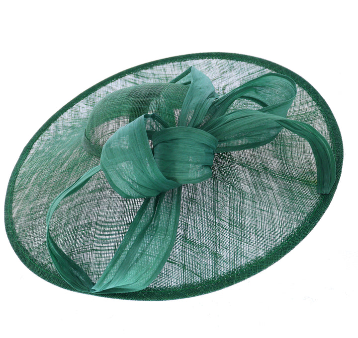 Pine Green Large 46cm Disc Headband Fascinator (164)