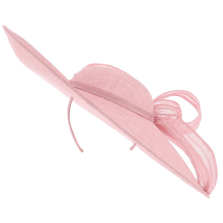 Rose Pink Large 46cm Disc Headband Fascinator (164)