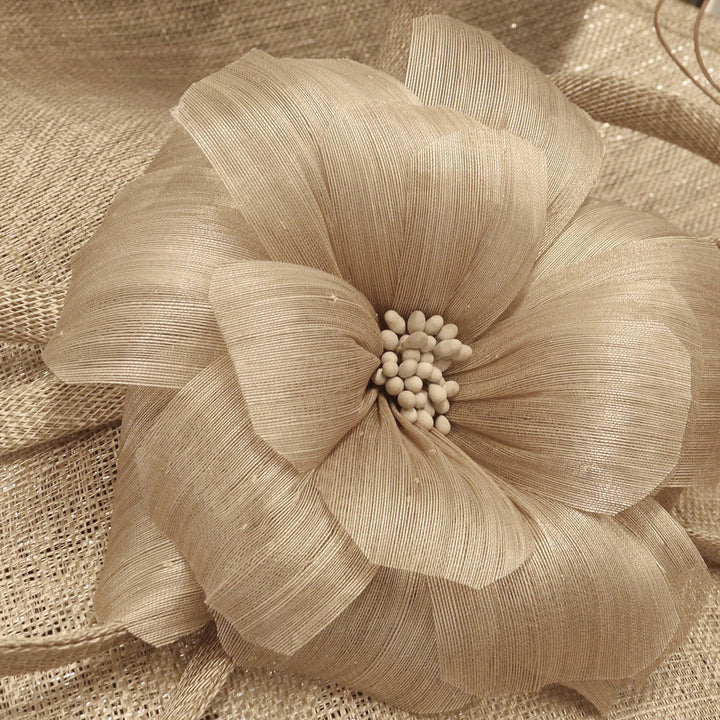 Metallic Almond Large 49cm Disc Headband Fascinator (165)