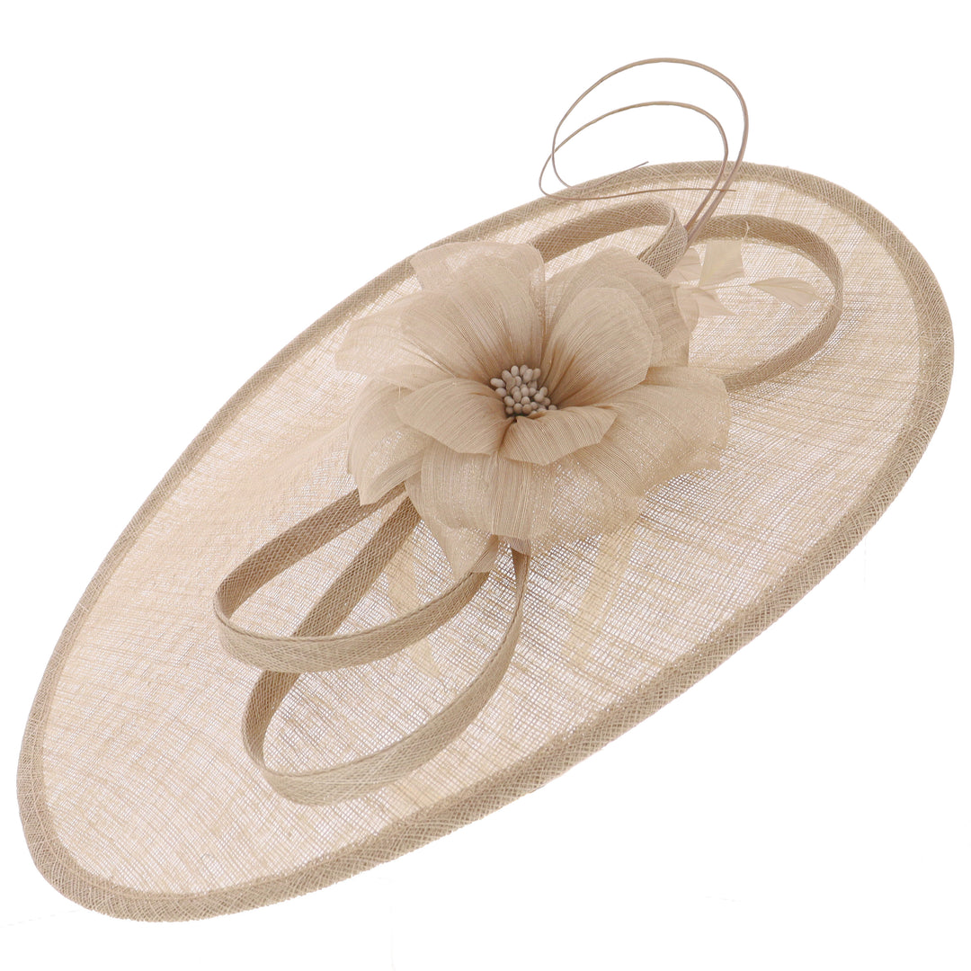 Metallic Almond Large 49cm Disc Headband Fascinator (165)