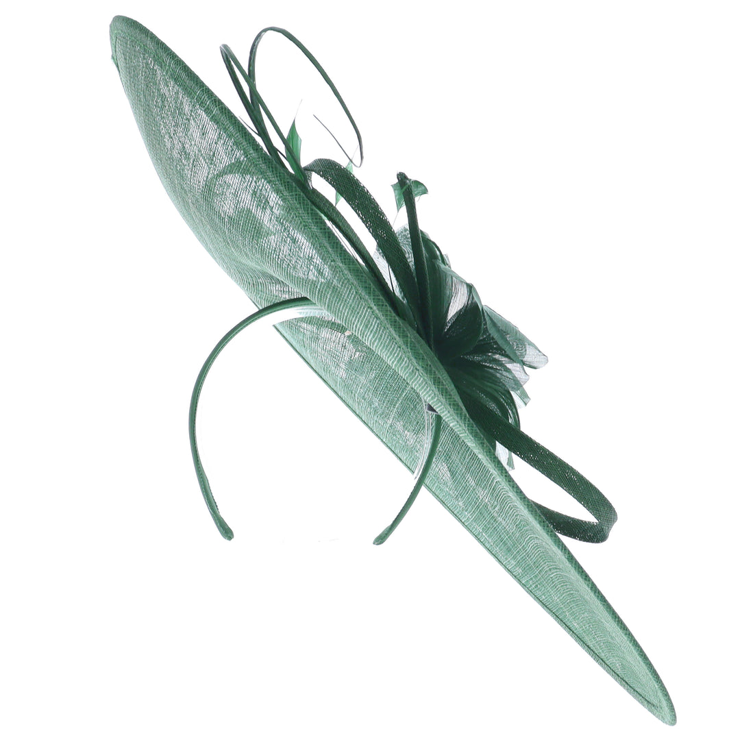 Pine Large 49cm Disc Headband Fascinator (165)