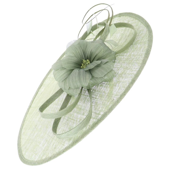 Metallic Sage Large 49cm Disc Headband Fascinator (165)