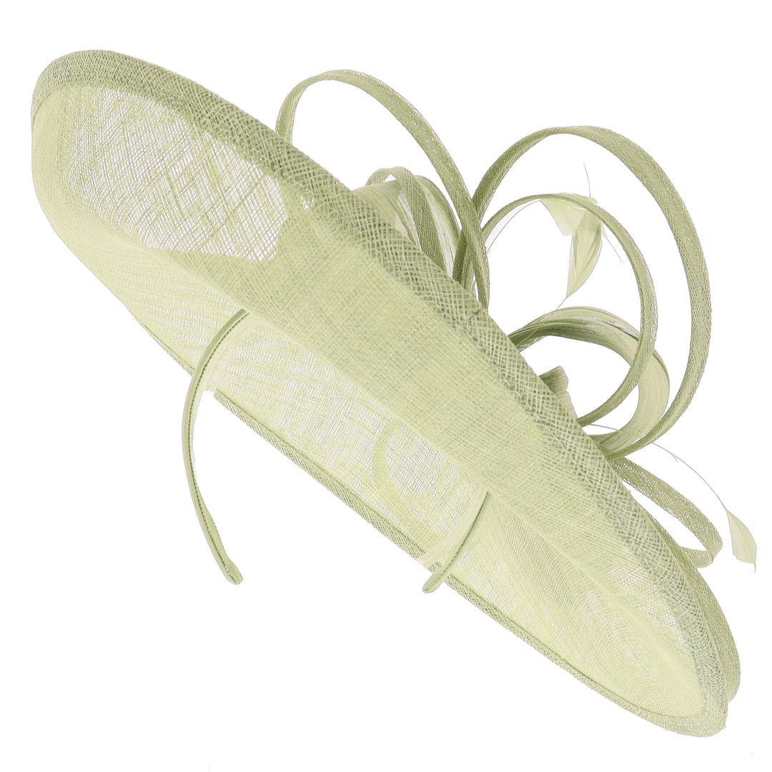 Sage Large 40cm Disc Headband Fascinator (170)
