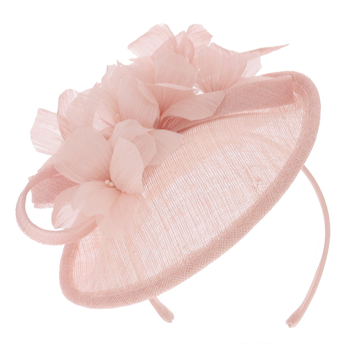 Oyster Small Sinamay Disc Headband Fascinator (171)