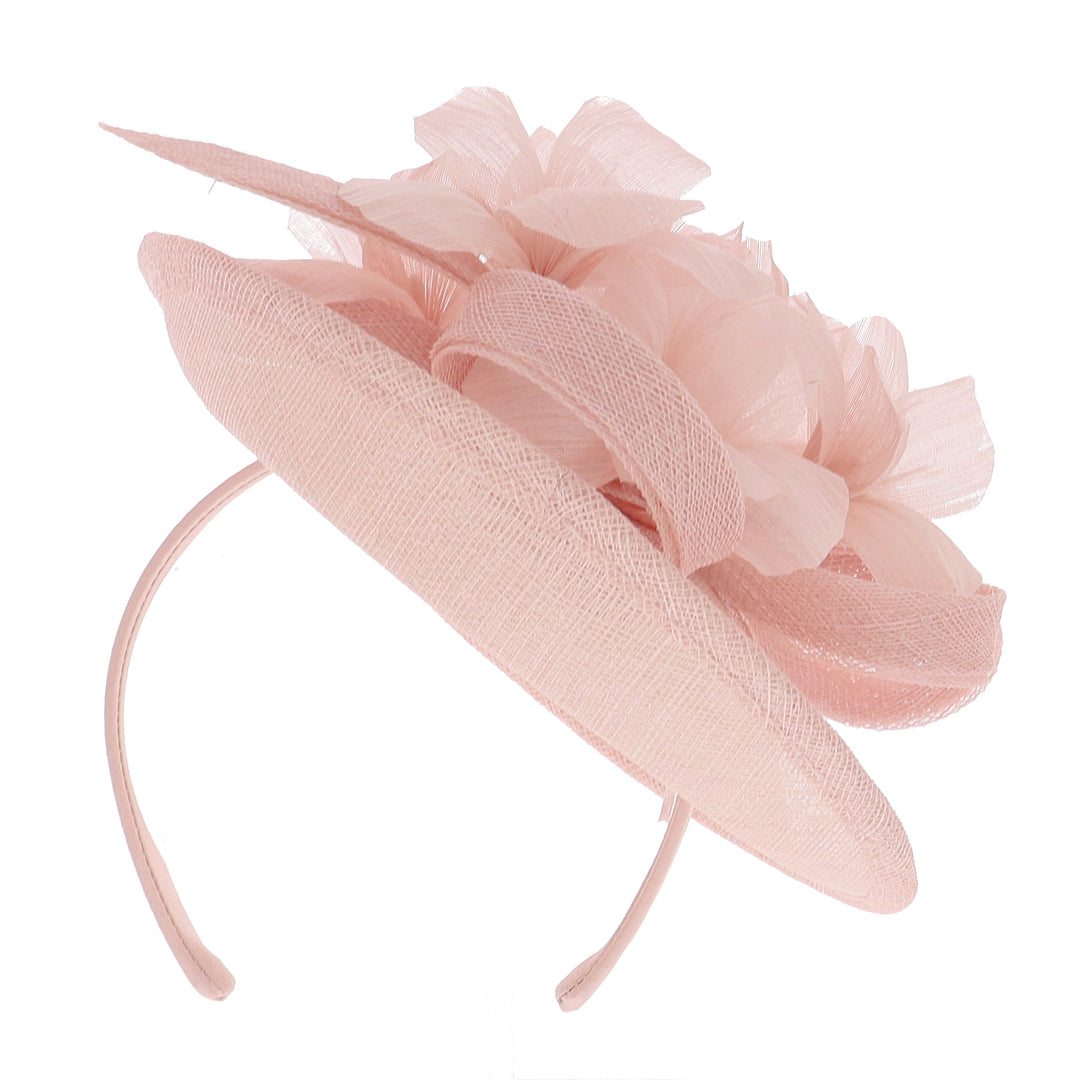 Oyster Small Sinamay Disc Headband Fascinator (171)