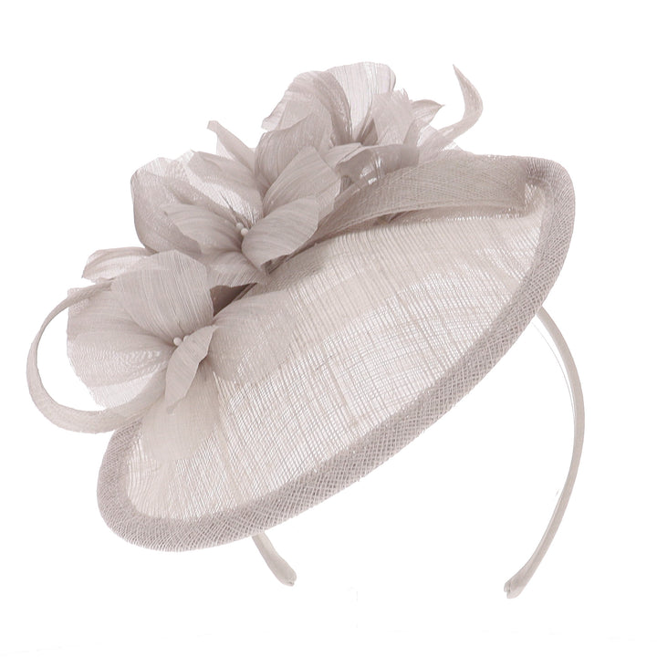Pearl Small Sinamay Disc Headband Fascinator (171)
