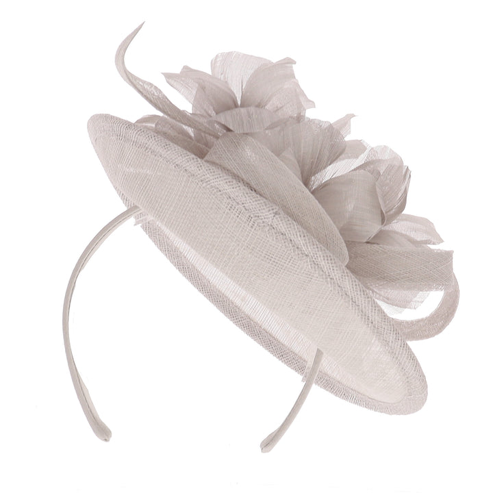 Pearl Small Sinamay Disc Headband Fascinator (171)