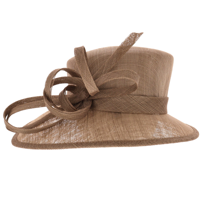 Coffee Sinamay Hat, from Maddox (178)