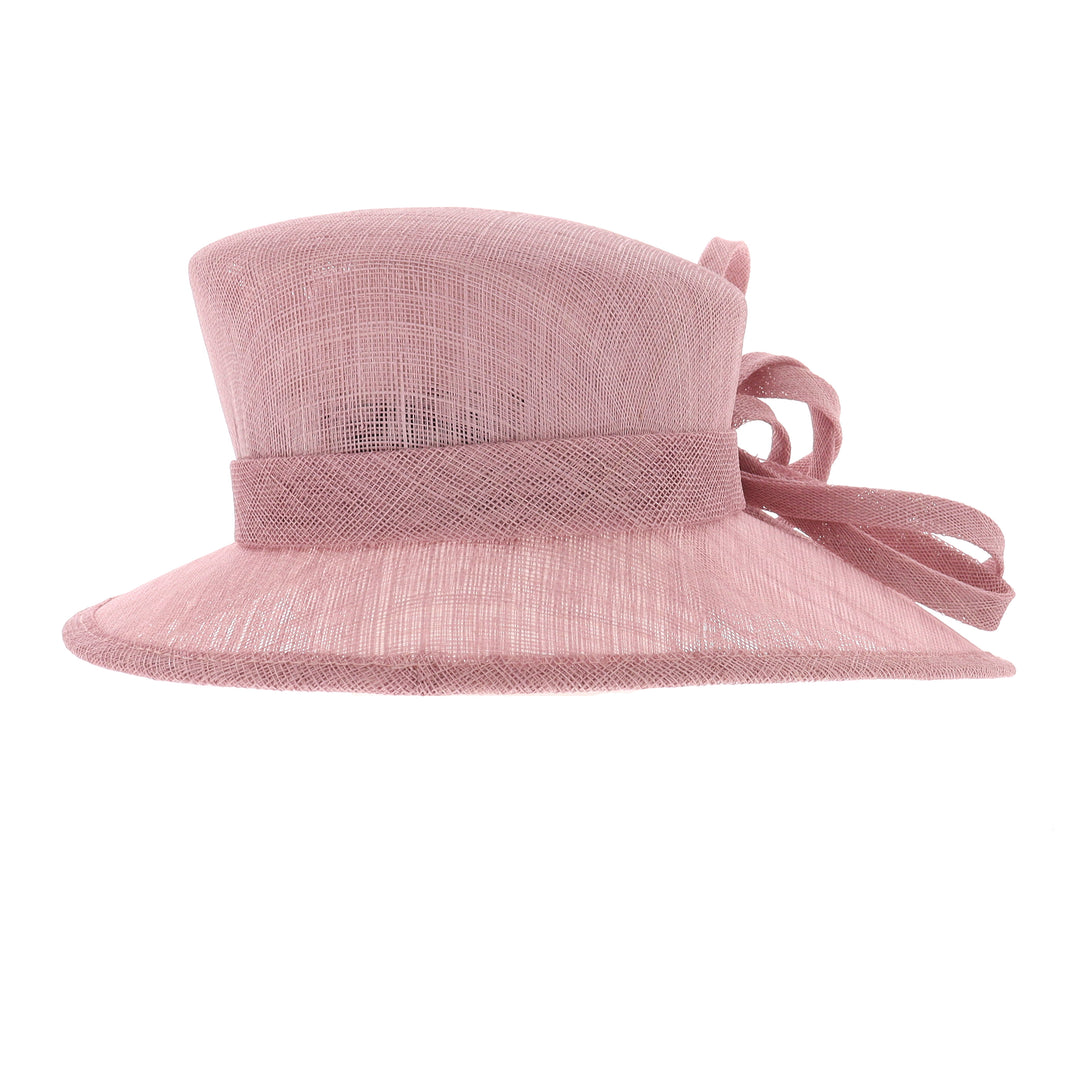 Rose Pink Sinamay Hat, from Maddox (178)