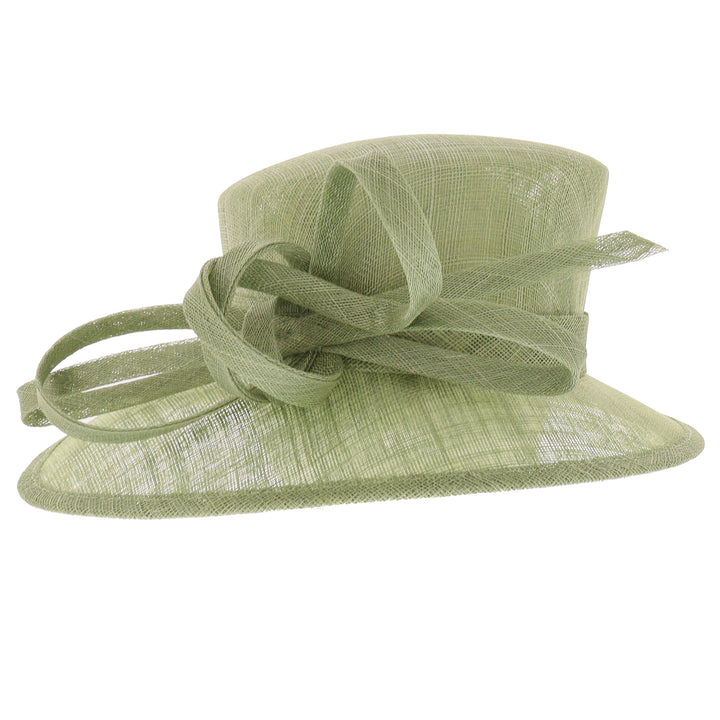 Sage Green Sinamay Hat, from Maddox (178)