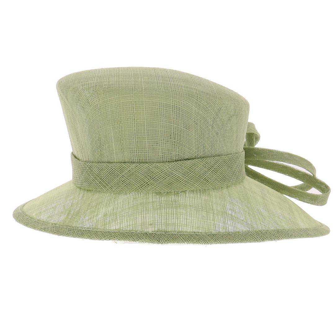 Sage Green Sinamay Hat, from Maddox (178)