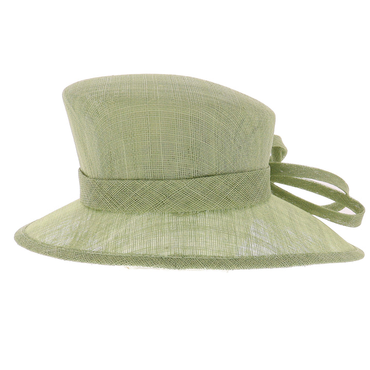 Sage Green Sinamay Hat, from Maddox (178)