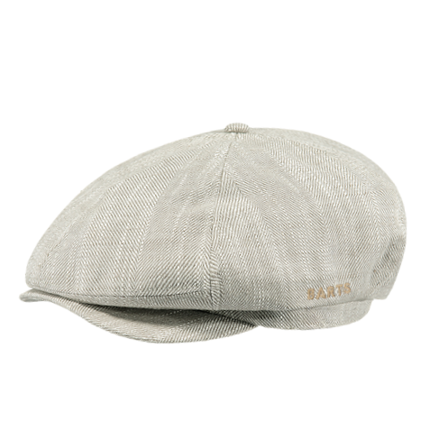 Barts Jamacia Linen Bakerboy Cap in Beige