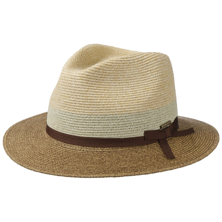 Stetson Contrasting Brim Toyo Straw Traveller