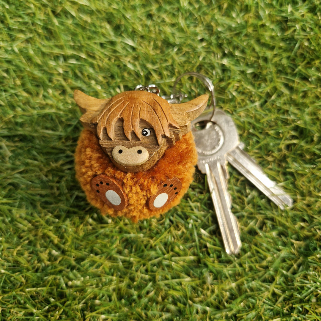 Glen Appin Highland Cow Keyring – The Hat Company