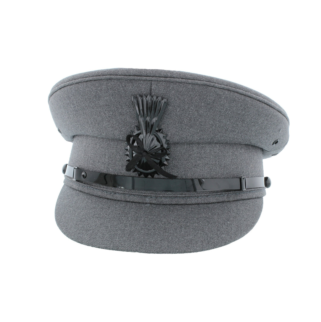 Chauffeur Cap in Black or Light Grey
