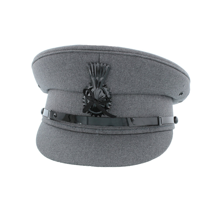 Chauffeur Cap in Black or Light Grey