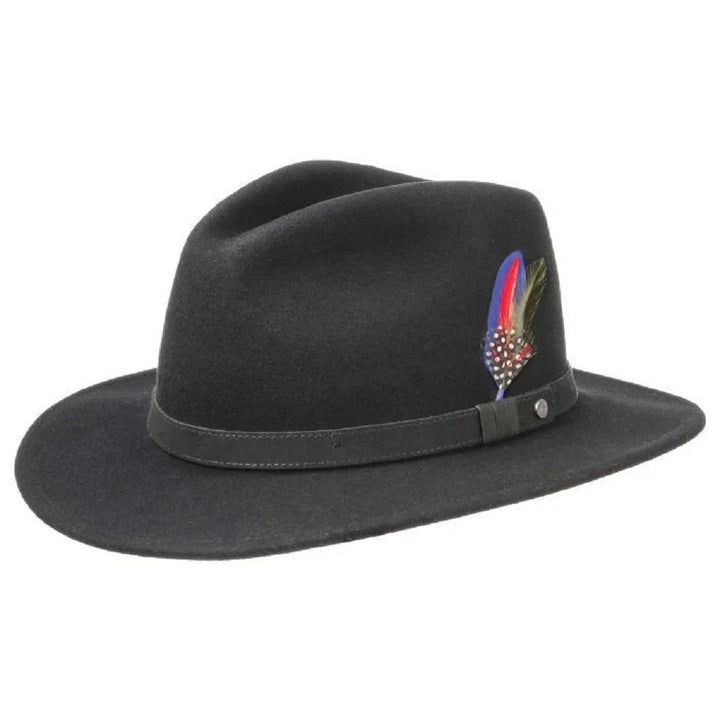 Stetson Yutan Wool Traveller Hat Black