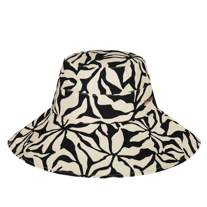 Barts Hamuty Wide Brim Cotton Bucket Hat in Black