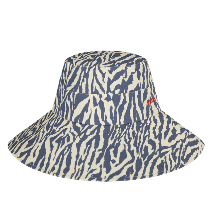 Barts Hamuty Wide Brim Cotton Bucket Hat in Denim