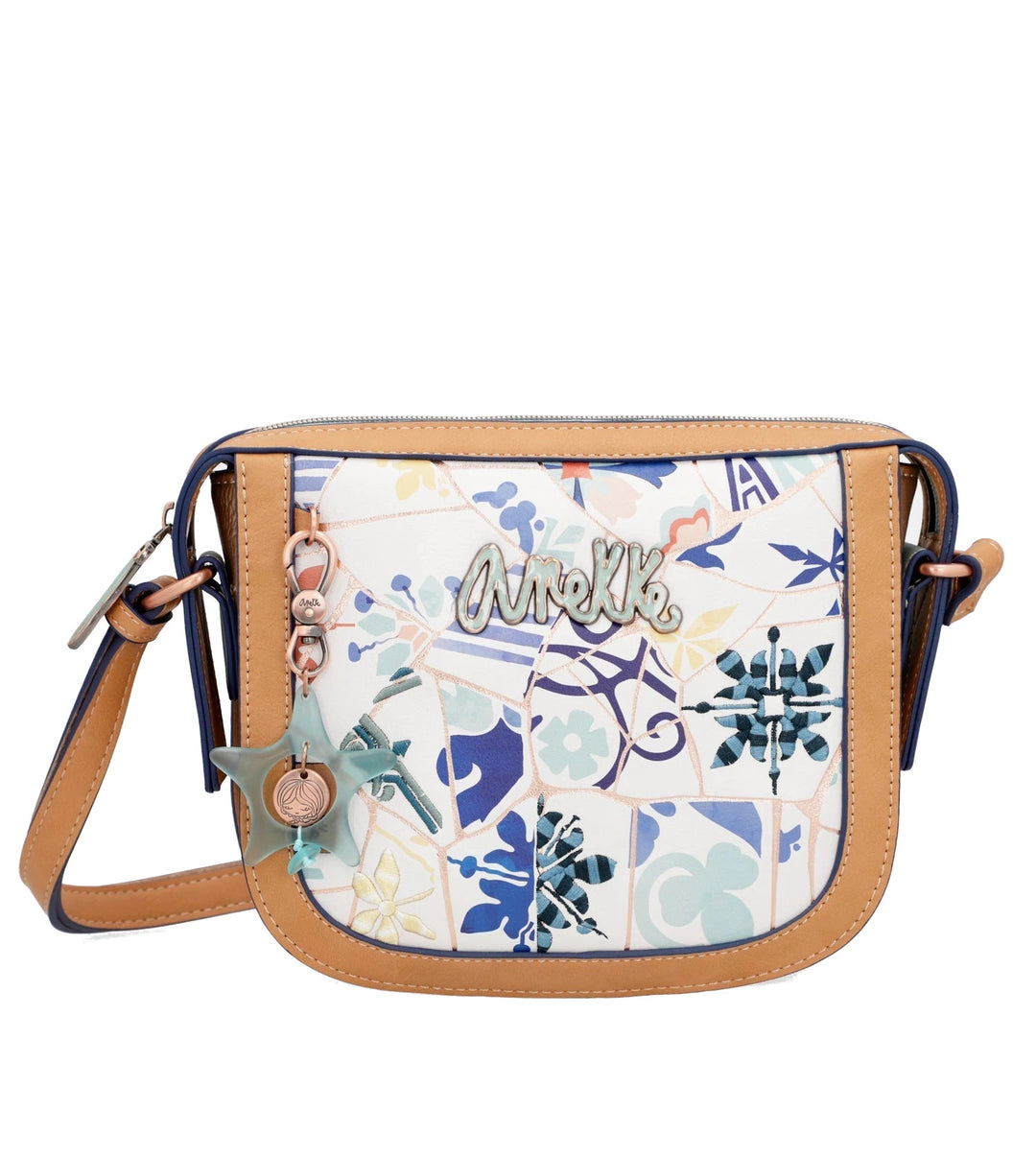 Anekke Mediterranean Tile Crossbody Handbag
