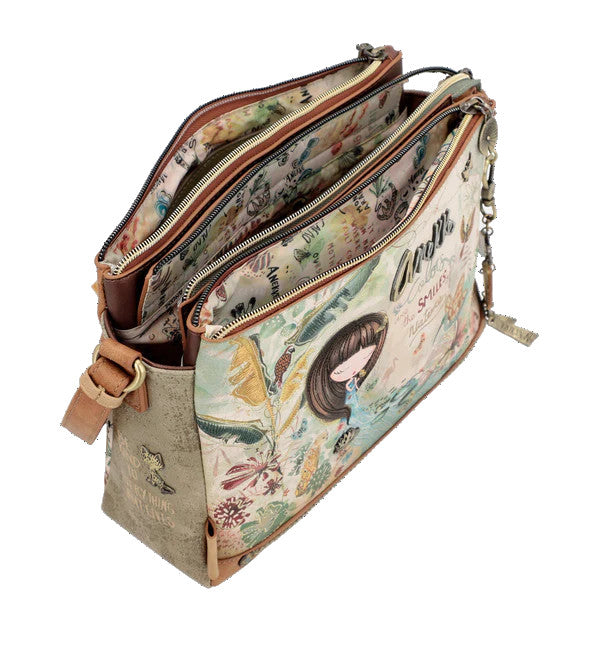 Anekke Amazonia 3 Compartment Crossbody Handbag