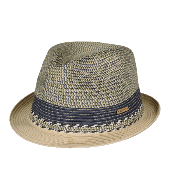 Barts Fluoriet Straw Trilby Hat - Blue