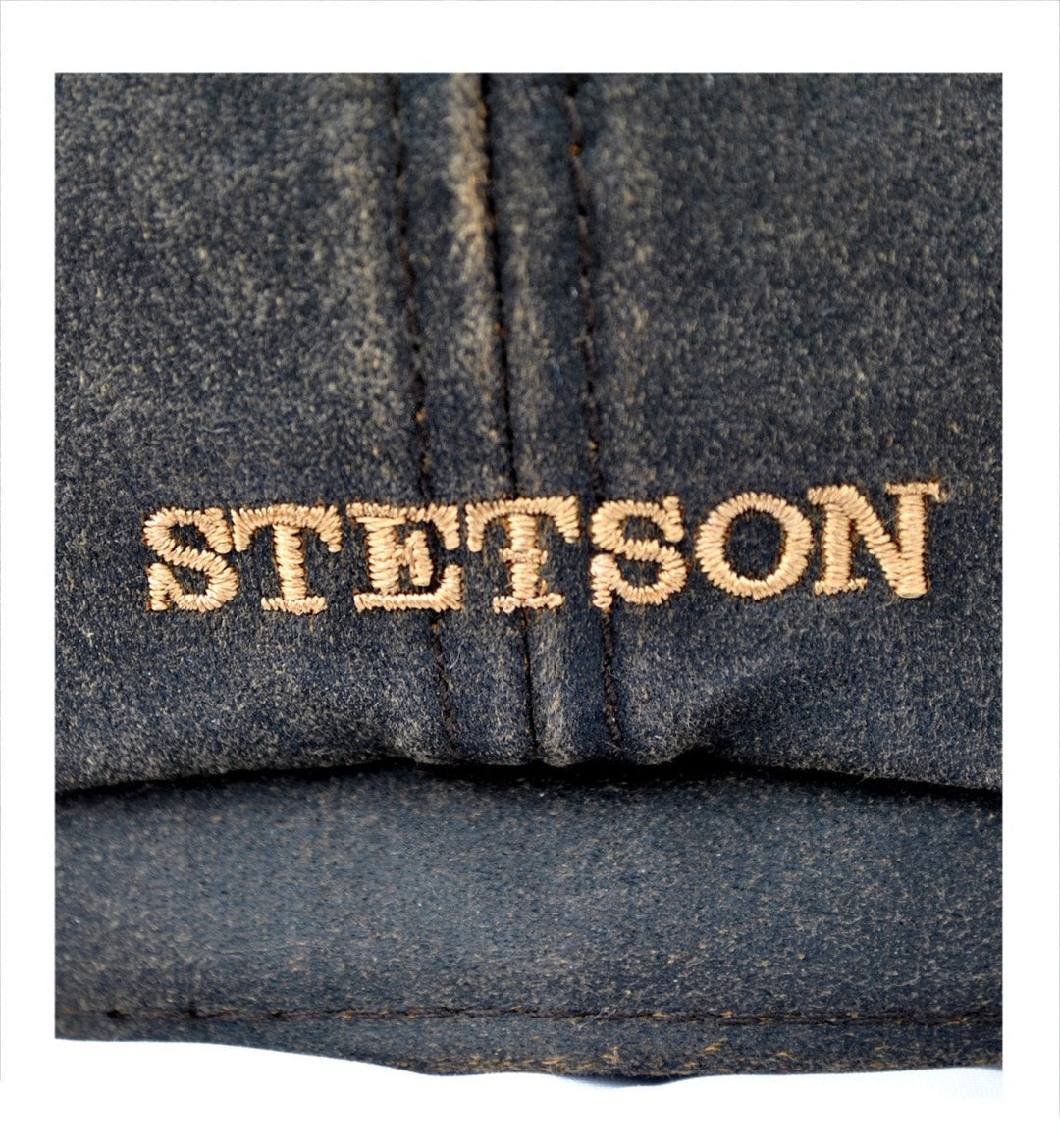 Stetson Cotton Hatteras 'Old Newsboy' Bakerboy Cap In Brown