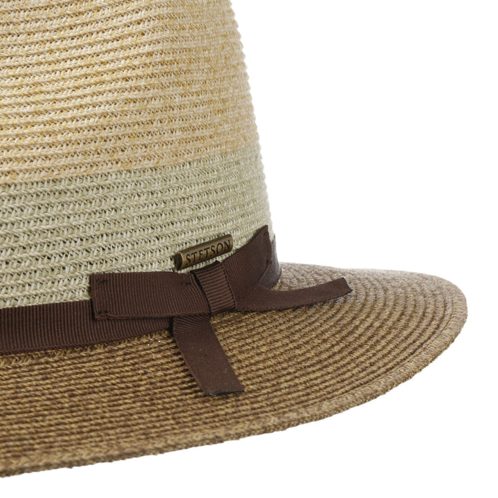 Stetson Contrasting Brim Toyo Straw Traveller