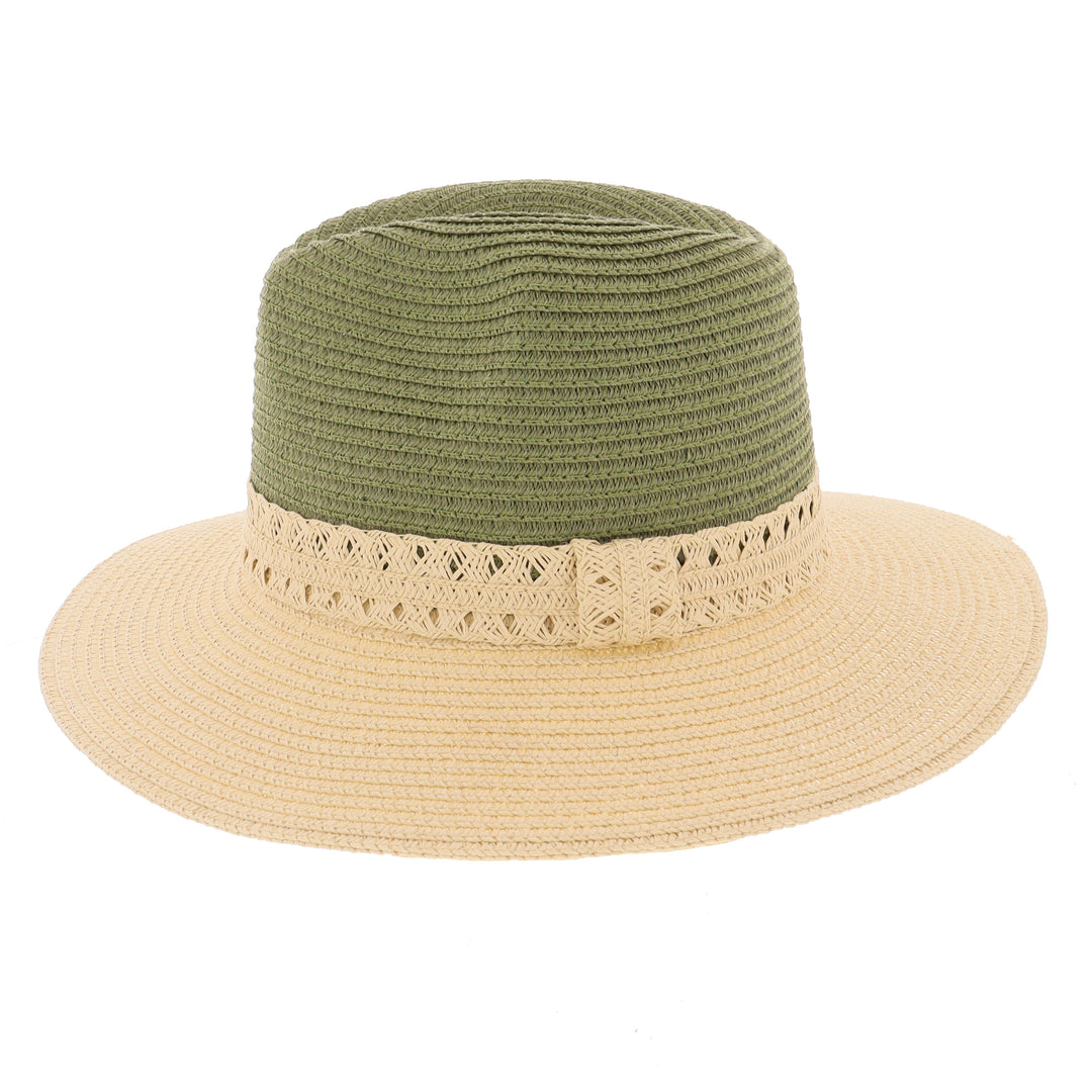 Zelly Ladies Summer Straw Hat in Green