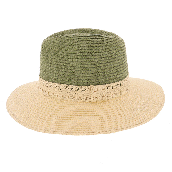 Zelly Ladies Summer Straw Hat in Green