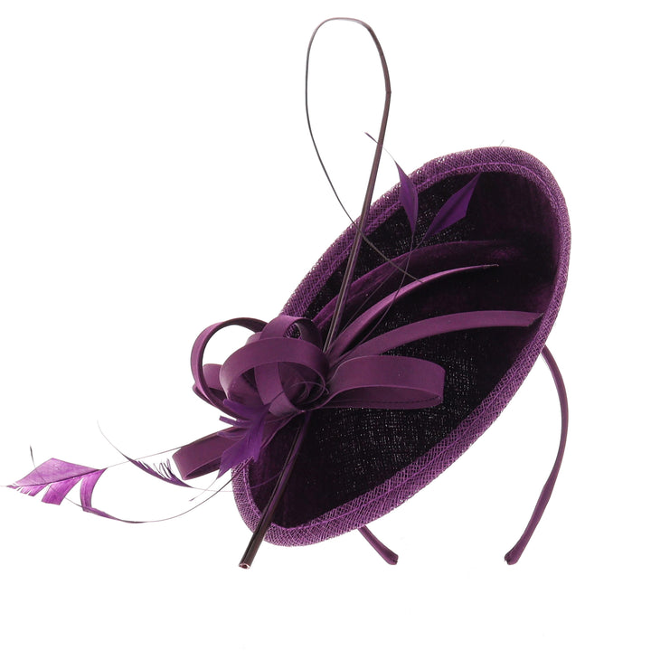 Blackcurrant Velvet Fascinator (5008)